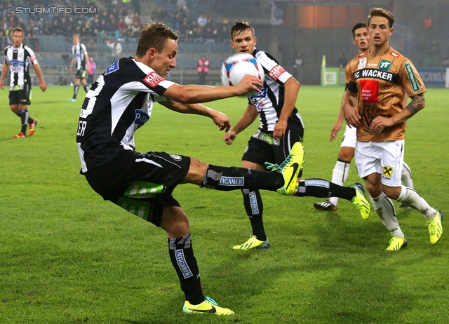 Sturm Graz - Innsbruck
Oesterreichische Fussball Bundesliga, 10. Runde, SK Sturm Graz - FC Wacker Innsbruck, Stadion Liebenau Graz, 28.09.2013. 

Foto zeigt Daniel Beichler (Sturm)
