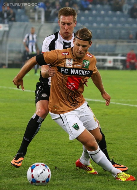 Sturm Graz - Innsbruck
Oesterreichische Fussball Bundesliga, 10. Runde, SK Sturm Graz - FC Wacker Innsbruck, Stadion Liebenau Graz, 28.09.2013. 

Foto zeigt Robert Beric (Sturm)
