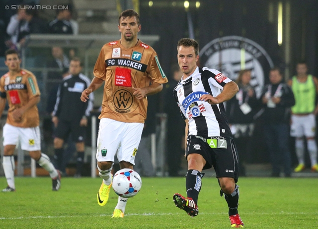 Sturm Graz - Innsbruck
Oesterreichische Fussball Bundesliga, 10. Runde, SK Sturm Graz - FC Wacker Innsbruck, Stadion Liebenau Graz, 28.09.2013. 

Foto zeigt Tobias Kainz (Sturm)
