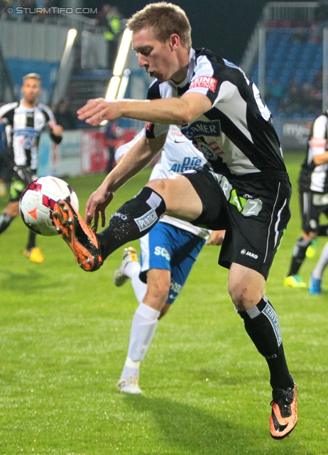 Groedig - Sturm Graz
Oesterreichische Fussball Bundesliga, 11. Runde, SV Groedig - SK Sturm Graz, Untersbergarena Groedig, 05.10.2013. 

Foto zeigt Robert Beric (Sturm)
