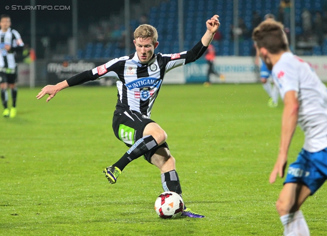 Groedig - Sturm Graz
Oesterreichische Fussball Bundesliga, 11. Runde, SV Groedig - SK Sturm Graz, Untersbergarena Groedig, 05.10.2013. 

Foto zeigt Florian Kainz (Sturm)
