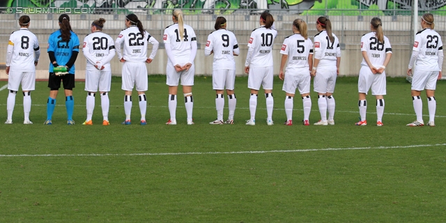 Sturm Damen - St. Poelten
OEFB Frauenliga, 6. Runde,  SK Sturm Graz Damen - FSK St. Poelten-Spratzern, Trainingszentrum Messendorf, 05.10.2013. 

Foto zeigt die Mannschaft der Sturm Damen
