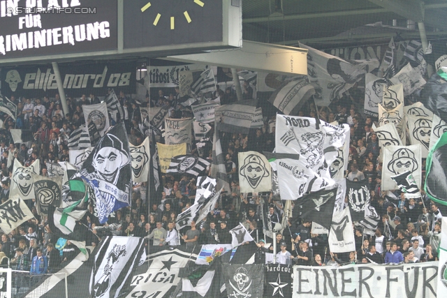 Sturm Graz - Admira
Oesterreichische Fussball Bundesliga, 13. Runde, SK Sturm Graz - FC Admira Wacker Moedling, Stadion Liebenau Graz, 26.10.2013. 

Foto zeigt Fans von Sturm
