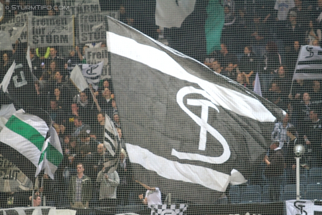 Sturm Graz - Admira
Oesterreichische Fussball Bundesliga, 13. Runde, SK Sturm Graz - FC Admira Wacker Moedling, Stadion Liebenau Graz, 26.10.2013. 

Foto zeigt Fans von Sturm
