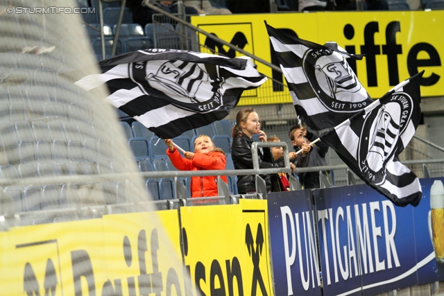 Sturm Graz - Admira
Oesterreichische Fussball Bundesliga, 13. Runde, SK Sturm Graz - FC Admira Wacker Moedling, Stadion Liebenau Graz, 26.10.2013. 

Foto zeigt Fans von Sturm
