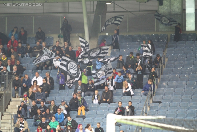 Sturm Graz - Admira
Oesterreichische Fussball Bundesliga, 13. Runde, SK Sturm Graz - FC Admira Wacker Moedling, Stadion Liebenau Graz, 26.10.2013. 

Foto zeigt Fans von Sturm
