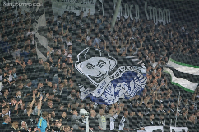 Sturm Graz - Admira
Oesterreichische Fussball Bundesliga, 13. Runde, SK Sturm Graz - FC Admira Wacker Moedling, Stadion Liebenau Graz, 26.10.2013. 

Foto zeigt Fans von Sturm
