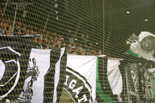 Sturm Graz - Admira
Oesterreichische Fussball Bundesliga, 13. Runde, SK Sturm Graz - FC Admira Wacker Moedling, Stadion Liebenau Graz, 26.10.2013. 

Foto zeigt Fans von Sturm
