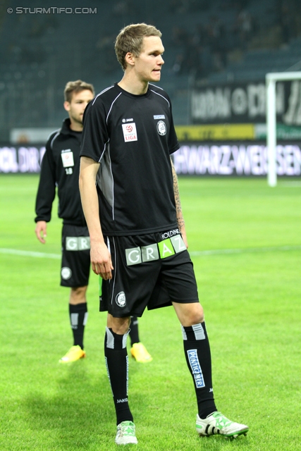 Sturm Graz - Admira
Oesterreichische Fussball Bundesliga, 13. Runde, SK Sturm Graz - FC Admira Wacker Moedling, Stadion Liebenau Graz, 26.10.2013. 

Foto zeigt Andreas Pfingstner (Sturm)
