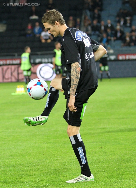 Sturm Graz - Admira
Oesterreichische Fussball Bundesliga, 13. Runde, SK Sturm Graz - FC Admira Wacker Moedling, Stadion Liebenau Graz, 26.10.2013. 

Foto zeigt Andreas Pfingstner (Sturm)
