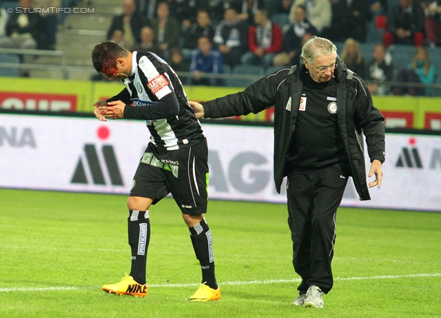 Sturm Graz - Admira
Oesterreichische Fussball Bundesliga, 13. Runde, SK Sturm Graz - FC Admira Wacker Moedling, Stadion Liebenau Graz, 26.10.2013. 

Foto zeigt Milan Dudic (Sturm)
