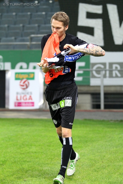 Sturm Graz - Admira
Oesterreichische Fussball Bundesliga, 13. Runde, SK Sturm Graz - FC Admira Wacker Moedling, Stadion Liebenau Graz, 26.10.2013. 

Foto zeigt Andreas Pfingstner (Sturm)
