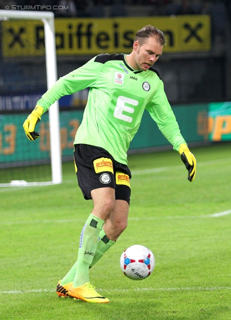 Sturm Graz - Admira
Oesterreichische Fussball Bundesliga, 13. Runde, SK Sturm Graz - FC Admira Wacker Moedling, Stadion Liebenau Graz, 26.10.2013. 

Foto zeigt Benedikt Pliquett (Sturm)
