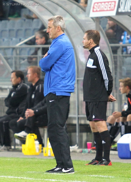 Sturm Graz - Admira
Oesterreichische Fussball Bundesliga, 13. Runde, SK Sturm Graz - FC Admira Wacker Moedling, Stadion Liebenau Graz, 26.10.2013. 

Foto zeigt Walter Knaller (Cheftrainer Admira)
