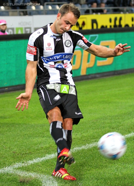 Sturm Graz - Admira
Oesterreichische Fussball Bundesliga, 13. Runde, SK Sturm Graz - FC Admira Wacker Moedling, Stadion Liebenau Graz, 26.10.2013. 

Foto zeigt Tobias Kainz (Sturm)
