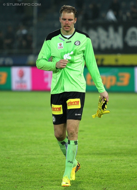 Sturm Graz - Admira
Oesterreichische Fussball Bundesliga, 13. Runde, SK Sturm Graz - FC Admira Wacker Moedling, Stadion Liebenau Graz, 26.10.2013. 

Foto zeigt Benedikt Pliquett (Sturm)
