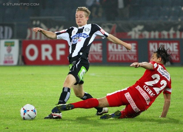 Sturm Graz - Admira
Oesterreichische Fussball Bundesliga, 13. Runde, SK Sturm Graz - FC Admira Wacker Moedling, Stadion Liebenau Graz, 26.10.2013. 

Foto zeigt Andreas Fischer (Sturm)
