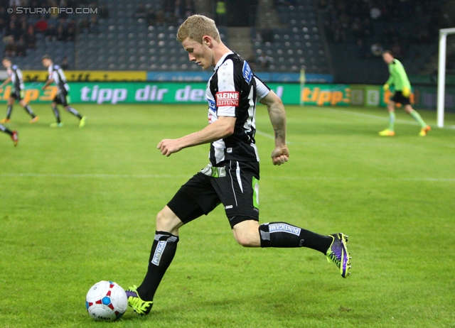 Sturm Graz - Admira
Oesterreichische Fussball Bundesliga, 13. Runde, SK Sturm Graz - FC Admira Wacker Moedling, Stadion Liebenau Graz, 26.10.2013. 

Foto zeigt Florian Kainz (Sturm)
