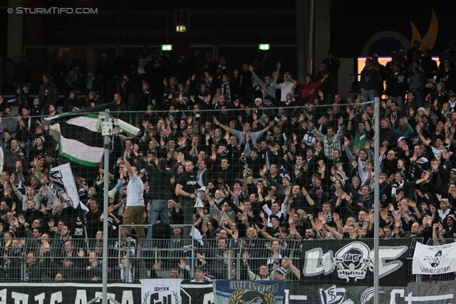 Salzburg - Sturm Graz
Oesterreichische Fussball Bundesliga, 14. Runde, FC RB Salzburg - SK Sturm Graz, Stadion Wals-Siezenheim, 02.11.2013. 

Foto zeigt Fans von Sturm
