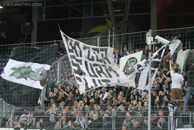 Salzburg - Sturm Graz
Oesterreichische Fussball Bundesliga, 14. Runde, FC RB Salzburg - SK Sturm Graz, Stadion Wals-Siezenheim, 02.11.2013. 

Foto zeigt Fans von Sturm
