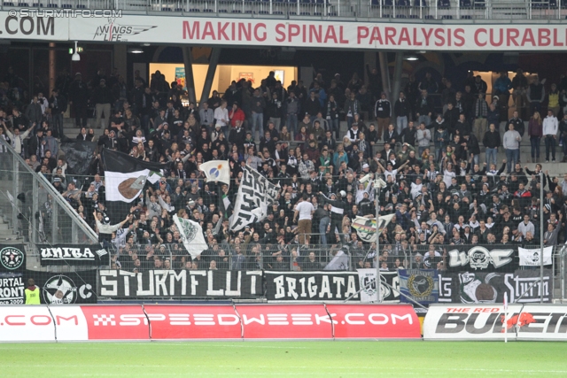 Salzburg - Sturm Graz
Oesterreichische Fussball Bundesliga, 14. Runde, FC RB Salzburg - SK Sturm Graz, Stadion Wals-Siezenheim, 02.11.2013. 

Foto zeigt Fans von Sturm
