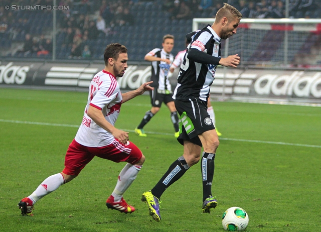 Salzburg - Sturm Graz
Oesterreichische Fussball Bundesliga, 14. Runde, FC RB Salzburg - SK Sturm Graz, Stadion Wals-Siezenheim, 02.11.2013. 

Foto zeigt Patrick Wolf (Sturm)
