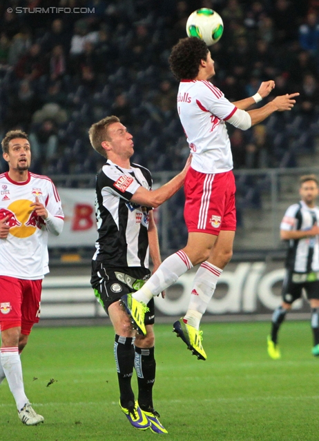 Salzburg - Sturm Graz
Oesterreichische Fussball Bundesliga, 14. Runde, FC RB Salzburg - SK Sturm Graz, Stadion Wals-Siezenheim, 02.11.2013. 

Foto zeigt Robert Beric (Sturm)
