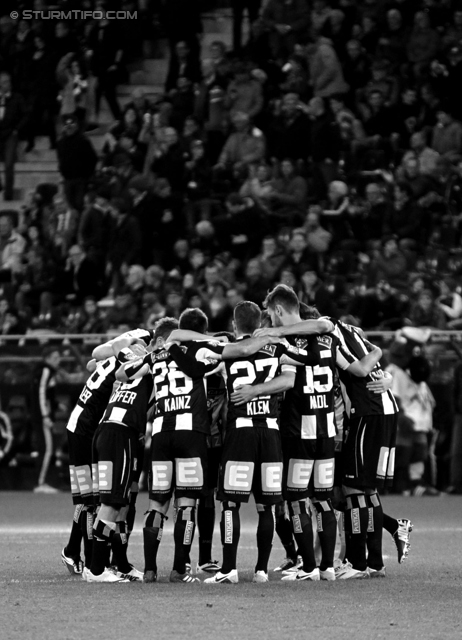 Salzburg - Sturm Graz
Oesterreichische Fussball Bundesliga, 14. Runde, FC RB Salzburg - SK Sturm Graz, Stadion Wals-Siezenheim, 02.11.2013. 

Foto zeigt die Mannschaft von Sturm
