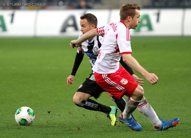 Salzburg - Sturm Graz
Oesterreichische Fussball Bundesliga, 14. Runde, FC RB Salzburg - SK Sturm Graz, Stadion Wals-Siezenheim, 02.11.2013. 

Foto zeigt Christian Klem (Sturm)
