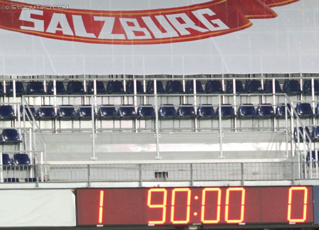 Salzburg - Sturm Graz
Oesterreichische Fussball Bundesliga, 14. Runde, FC RB Salzburg - SK Sturm Graz, Stadion Wals-Siezenheim, 02.11.2013. 

Foto zeigt die Anzeigetafel
