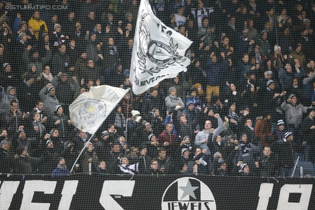 Sturm Graz - Ried
Oesterreichische Fussball Bundesliga, 15. Runde, SK Sturm Graz - SV Ried, Stadion Liebenau Graz, 27.11.2013. 

Foto zeigt Fans von Sturm
