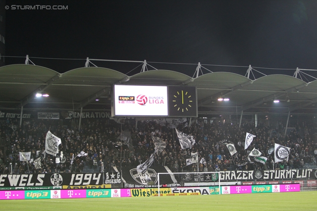 Sturm Graz - Ried
Oesterreichische Fussball Bundesliga, 15. Runde, SK Sturm Graz - SV Ried, Stadion Liebenau Graz, 27.11.2013. 

Foto zeigt Fans von Sturm
