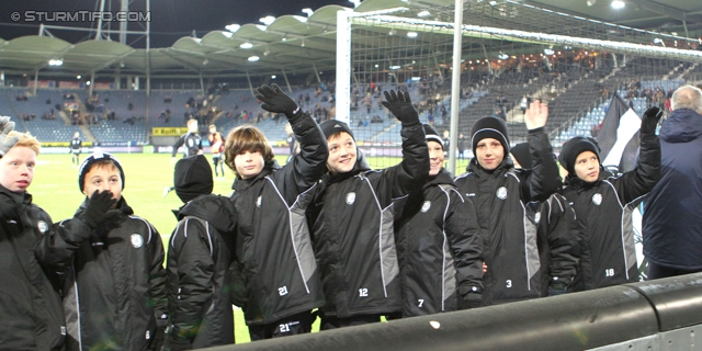 Sturm Graz - Ried
Oesterreichische Fussball Bundesliga, 15. Runde, SK Sturm Graz - SV Ried, Stadion Liebenau Graz, 27.11.2013. 

Foto zeigt Jugendspieler von Sturm
