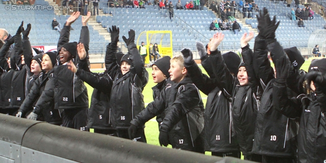 Sturm Graz - Ried
Oesterreichische Fussball Bundesliga, 15. Runde, SK Sturm Graz - SV Ried, Stadion Liebenau Graz, 27.11.2013. 

Foto zeigt Jugendspieler von Sturm
