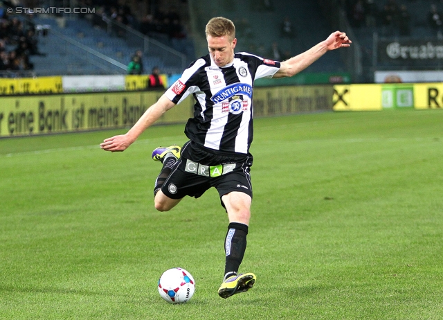 Sturm Graz - Ried
Oesterreichische Fussball Bundesliga, 15. Runde, SK Sturm Graz - SV Ried, Stadion Liebenau Graz, 27.11.2013. 

Foto zeigt Robert Beric (Sturm)
