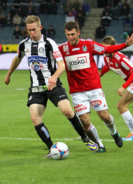 Sturm Graz - Ried
Oesterreichische Fussball Bundesliga, 15. Runde, SK Sturm Graz - SV Ried, Stadion Liebenau Graz, 27.11.2013. 

Foto zeigt Robert Beric (Sturm)
