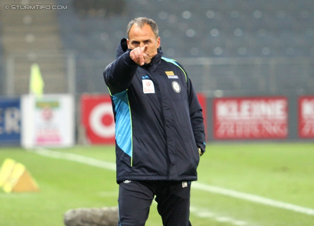 Sturm Graz - Ried
Oesterreichische Fussball Bundesliga, 15. Runde, SK Sturm Graz - SV Ried, Stadion Liebenau Graz, 27.11.2013. 

Foto zeigt Darko Milanic (Cheftrainer Sturm)
