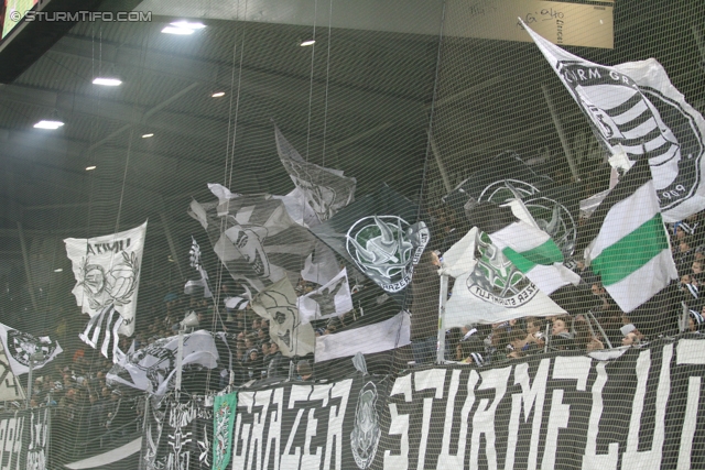 Sturm Graz - Wr. Neustadt
Oesterreichische Fussball Bundesliga, 17. Runde, SK Sturm Graz - SC Wiener Neustadt, Stadion Liebenau Graz, 30.11.2013. 

Foto zeigt Fans von Sturm
