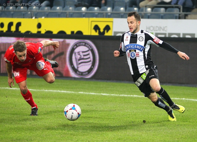 Sturm Graz - Wr. Neustadt
Oesterreichische Fussball Bundesliga, 17. Runde, SK Sturm Graz - SC Wiener Neustadt, Stadion Liebenau Graz, 30.11.2013. 

Foto zeigt Christian Klem (Sturm)
