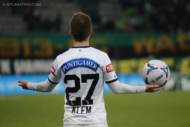 Innsbruck - Sturm Graz
Oesterreichische Fussball Bundesliga, 19. Runde,FC Wacker Innsbruck - SK Sturm Graz, Tivoli Stadion Innsbruck, 07.12.2013. 

Foto zeigt Christian Klem (Sturm)
