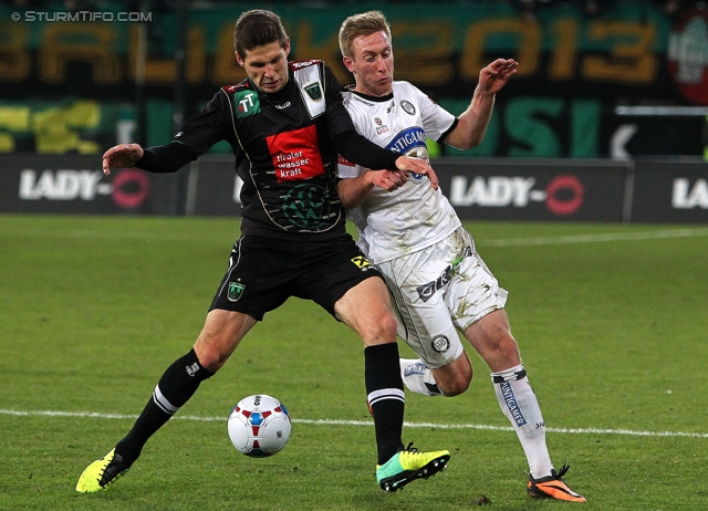 Innsbruck - Sturm Graz
Oesterreichische Fussball Bundesliga, 19. Runde,FC Wacker Innsbruck - SK Sturm Graz, Tivoli Stadion Innsbruck, 07.12.2013. 

Foto zeigt Robert Beric (Sturm)
