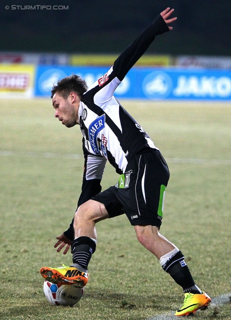 Wolfsberg - Sturm Graz
Oesterreichische Fussball Bundesliga, 16. Runde, Wolfsberger AC - SK Sturm Graz, Lavanttal-Arena Wolfsberg, 11.12.2013. 

Foto zeigt David Schloffer (Sturm)
