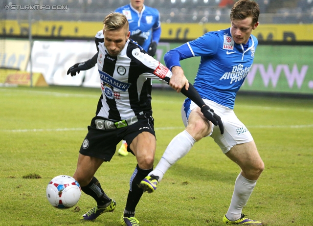 Sturm Graz - Groedig
Oesterreichische Fussball Bundesliga, 20. Runde, SK Sturm Graz - SV Groedig, Stadion Liebenau Graz, 14.12.2013. 

Foto zeigt Patrick Wolf (Sturm)
