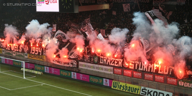 Sturm Graz - Rapid Wien
Oesterreichische Fussball Bundesliga, 21. Runde, SK Sturm Graz - SK Rapid Wien, Stadion Liebenau Graz, 18.12.2013. 

Foto zeigt 
