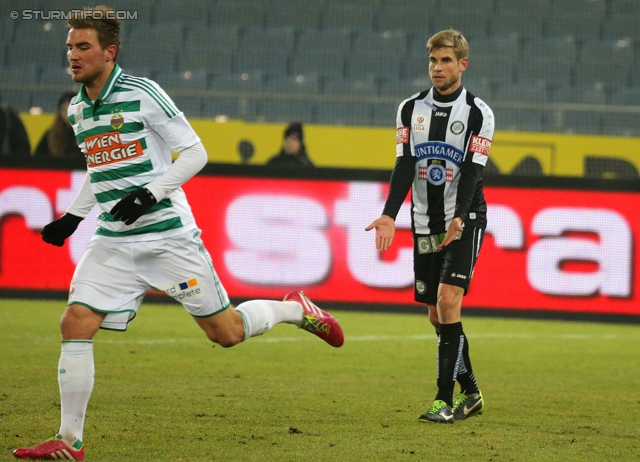 Sturm Graz - Rapid Wien
Oesterreichische Fussball Bundesliga, 21. Runde, SK Sturm Graz - SK Rapid Wien, Stadion Liebenau Graz, 18.12.2013. 

Foto zeigt Manuel Weber (Sturm)
