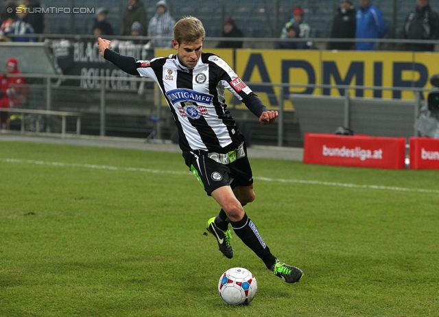 Sturm Graz - Rapid Wien
Oesterreichische Fussball Bundesliga, 21. Runde, SK Sturm Graz - SK Rapid Wien, Stadion Liebenau Graz, 18.12.2013. 

Foto zeigt Manuel Weber (Sturm)
