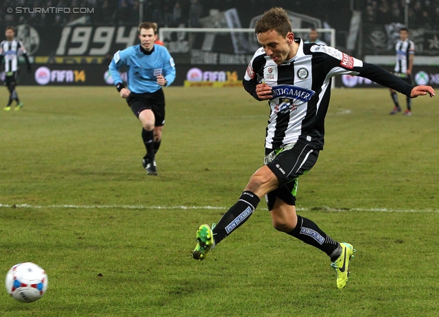 Sturm Graz - Rapid Wien
Oesterreichische Fussball Bundesliga, 21. Runde, SK Sturm Graz - SK Rapid Wien, Stadion Liebenau Graz, 18.12.2013. 

Foto zeigt Daniel Beichler (Sturm)
