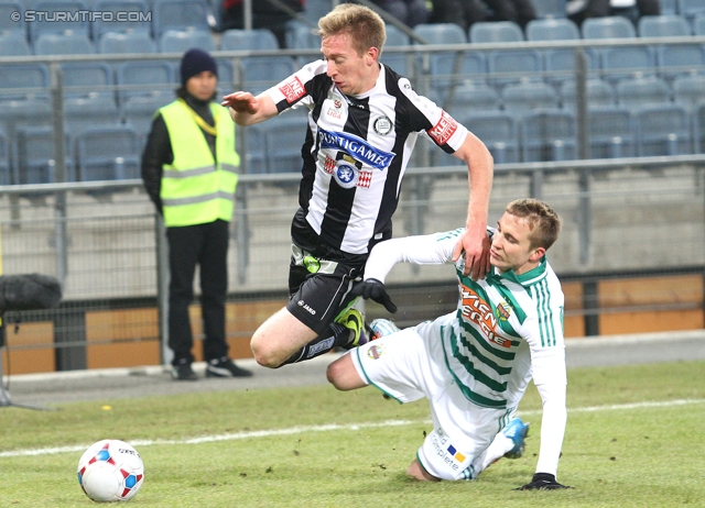 Sturm Graz - Rapid Wien
Oesterreichische Fussball Bundesliga, 21. Runde, SK Sturm Graz - SK Rapid Wien, Stadion Liebenau Graz, 18.12.2013. 

Foto zeigt Robert Beric (Sturm)
Schlüsselwörter: foul