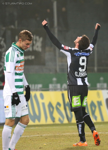 Sturm Graz - Rapid Wien
Oesterreichische Fussball Bundesliga, 21. Runde, SK Sturm Graz - SK Rapid Wien, Stadion Liebenau Graz, 18.12.2013. 

Foto zeigt Marco Djuricin (Sturm)
Schlüsselwörter: torjubel