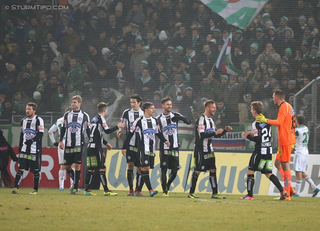 Sturm Graz - Rapid Wien
Oesterreichische Fussball Bundesliga, 21. Runde, SK Sturm Graz - SK Rapid Wien, Stadion Liebenau Graz, 18.12.2013. 

Foto zeigt die Mannschaft von Sturm
